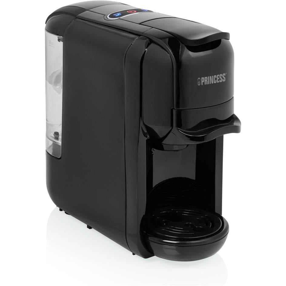 Princess multi capsule koffiemachine 3-in-1 capsule machine (zwart, nespresso, dolce gusto, e.s.e.)