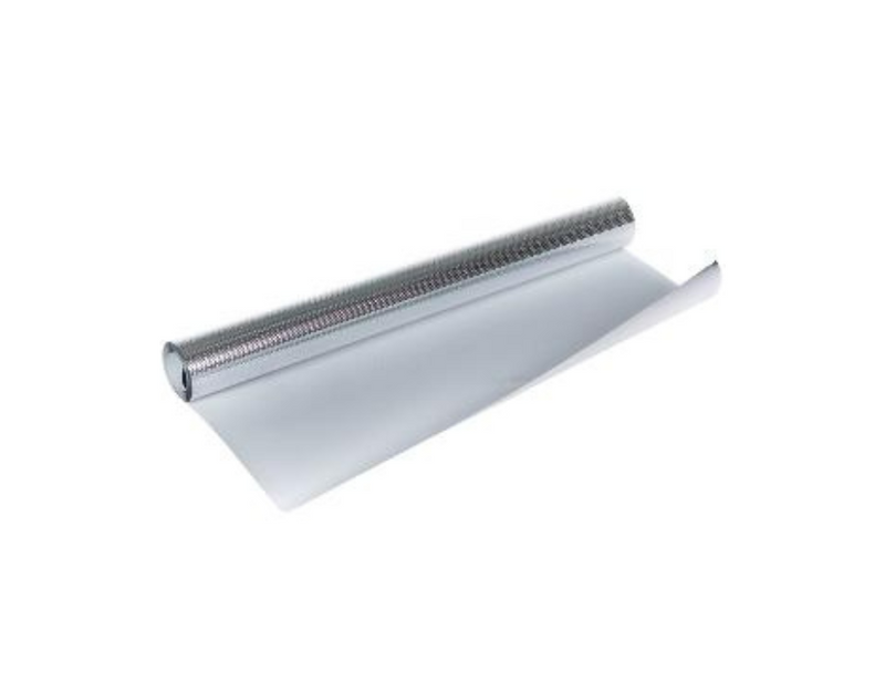 Tonzon luxe radiatorfolie - wit zilver - 40 cm x 5 m