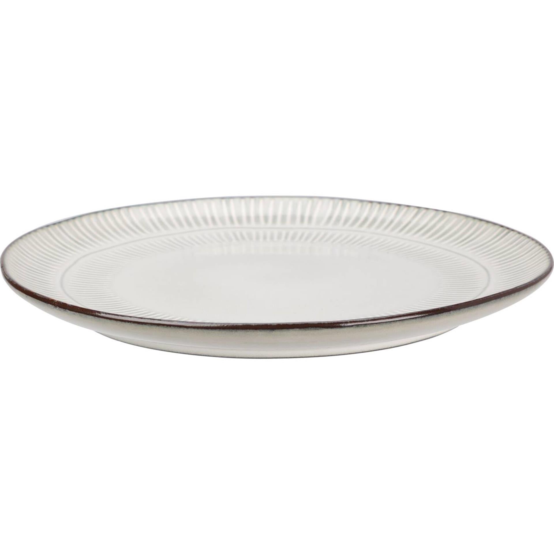 Excellent houseware bord aardewerk gres ø27cm doos a 6st