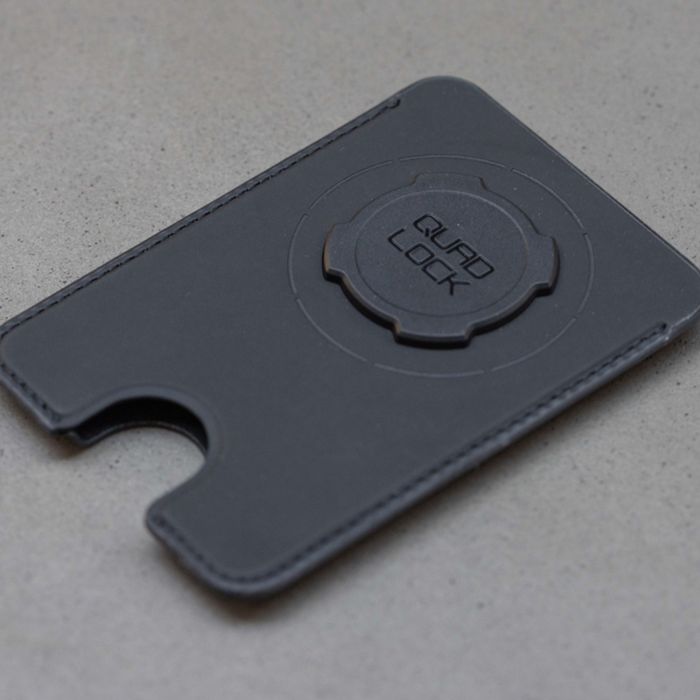 Quad lock mag wallet - black