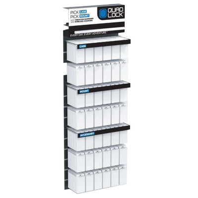 Quad lock slat wall display