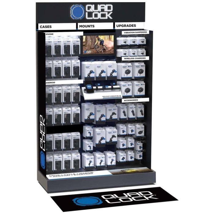 Quad lock shop in shop display
