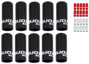 Quaxar aluminium end caps sealed 5 mm for outer brake cover (10 pieces) | schwarz - afbeelding 1