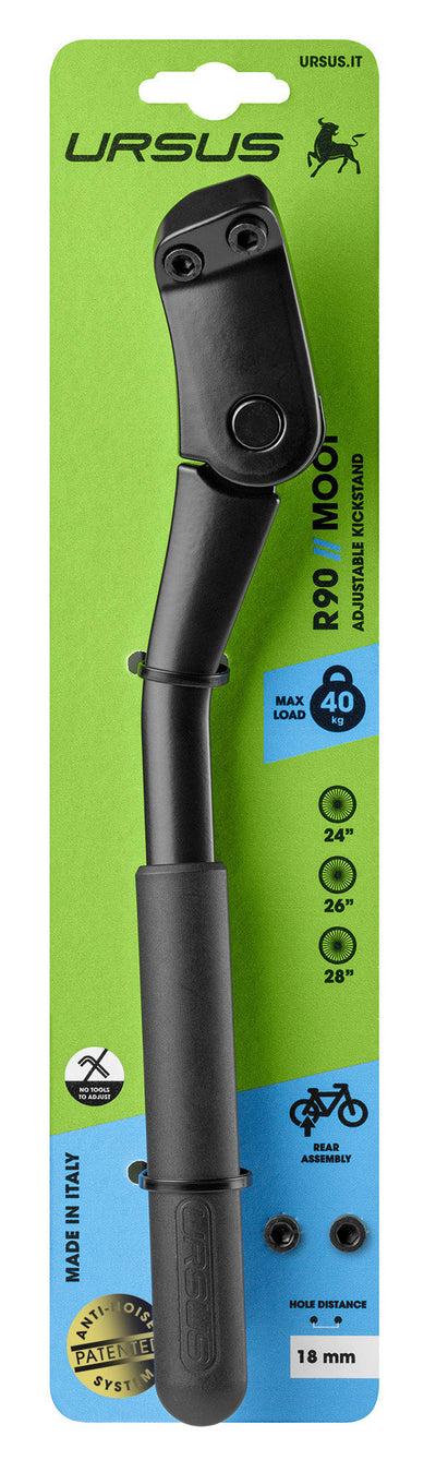 standaard Mooi Rear aluminium 26 28 inch zwart