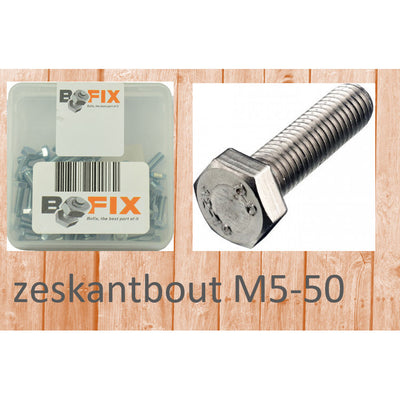 Bofix zeskantbout m5x50 (25 stuks)