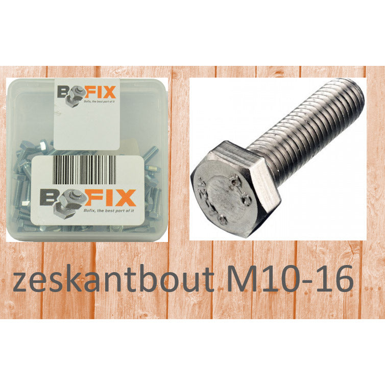 Bofix zeskantbout m10-16 (12st)