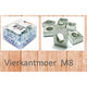 Bofix vierkantmoer m8 (100st)
