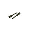Elvedes kabelhoedje tip 5mm pvc zwart (50st)