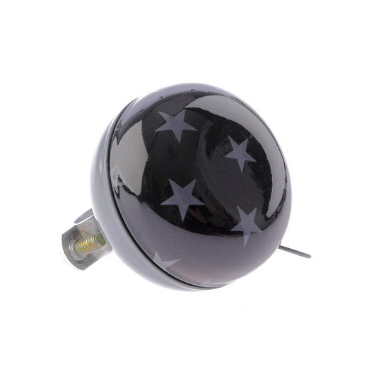 Nv ding dong bel 60mm stars zwart met sterren kaart