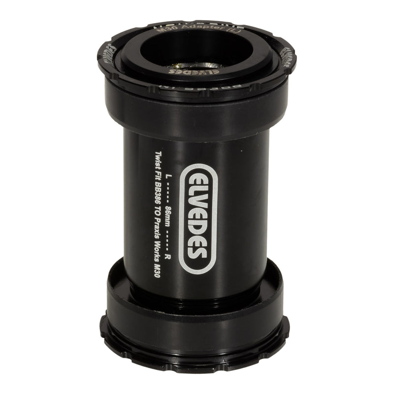 Twist fit trapas Elvedes voor BB386 Praxis road MTB 46 x 86 mm