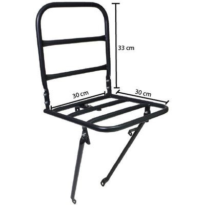 voordrager met kroonboutmontage 30 x 30 cm staal matzwart