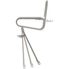 Steco smooth voordrager 25cm kroonboutmontage wit
