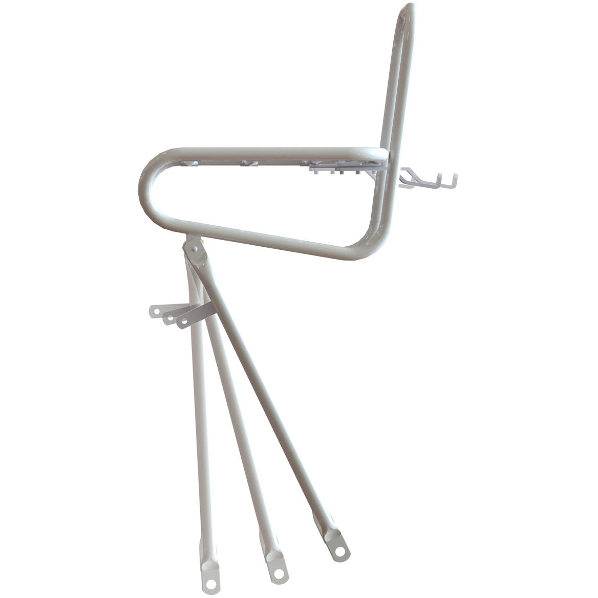 Steco smooth voordrager 25cm kroonboutmontage wit