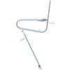 Steco smooth voordrager 25cm kroonboutmontage wit