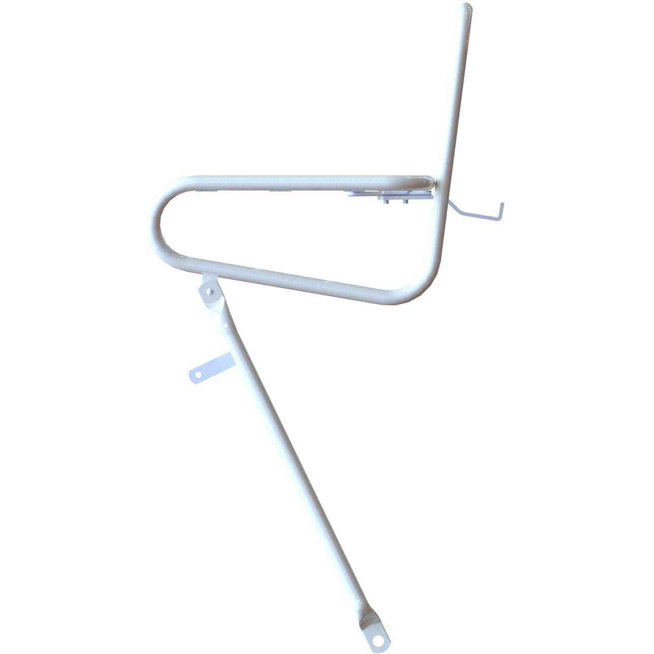 Steco smooth voordrager 25cm kroonboutmontage wit