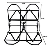 bagagerekje 28 x 25 cm zwart met spin - afbeelding 2