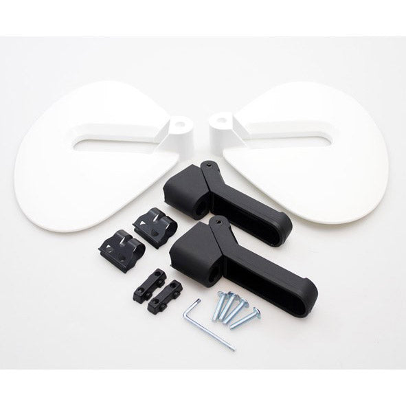 Protectiekit en voetrusten Guppy Junior - wit