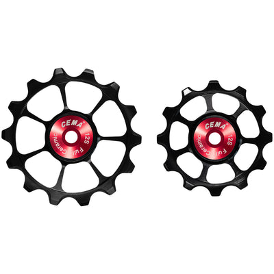 Cema derailleurwieltjes sram axs +xplr full ker. 12v zwart