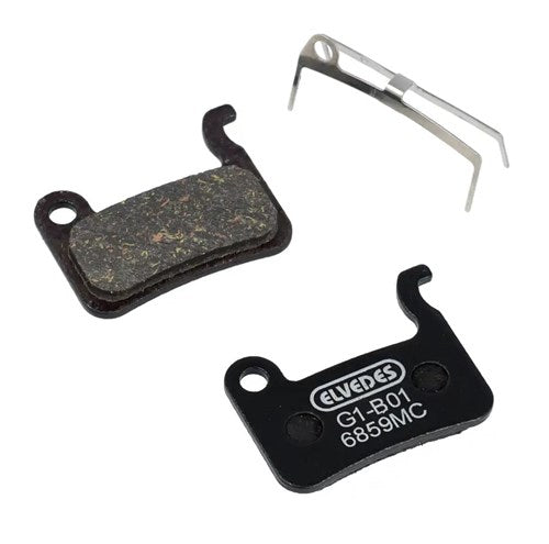 Elvedes schijfremblokset - shimano - carbon metallic compound (semi metal pads) - 1 paar