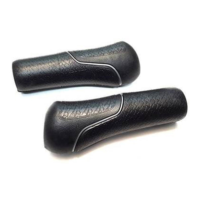 Gazelle handvatset hybride met zilveren bies 132 132mm zwart