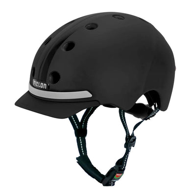 Melon helm met verlichting e-series black ice m-l
