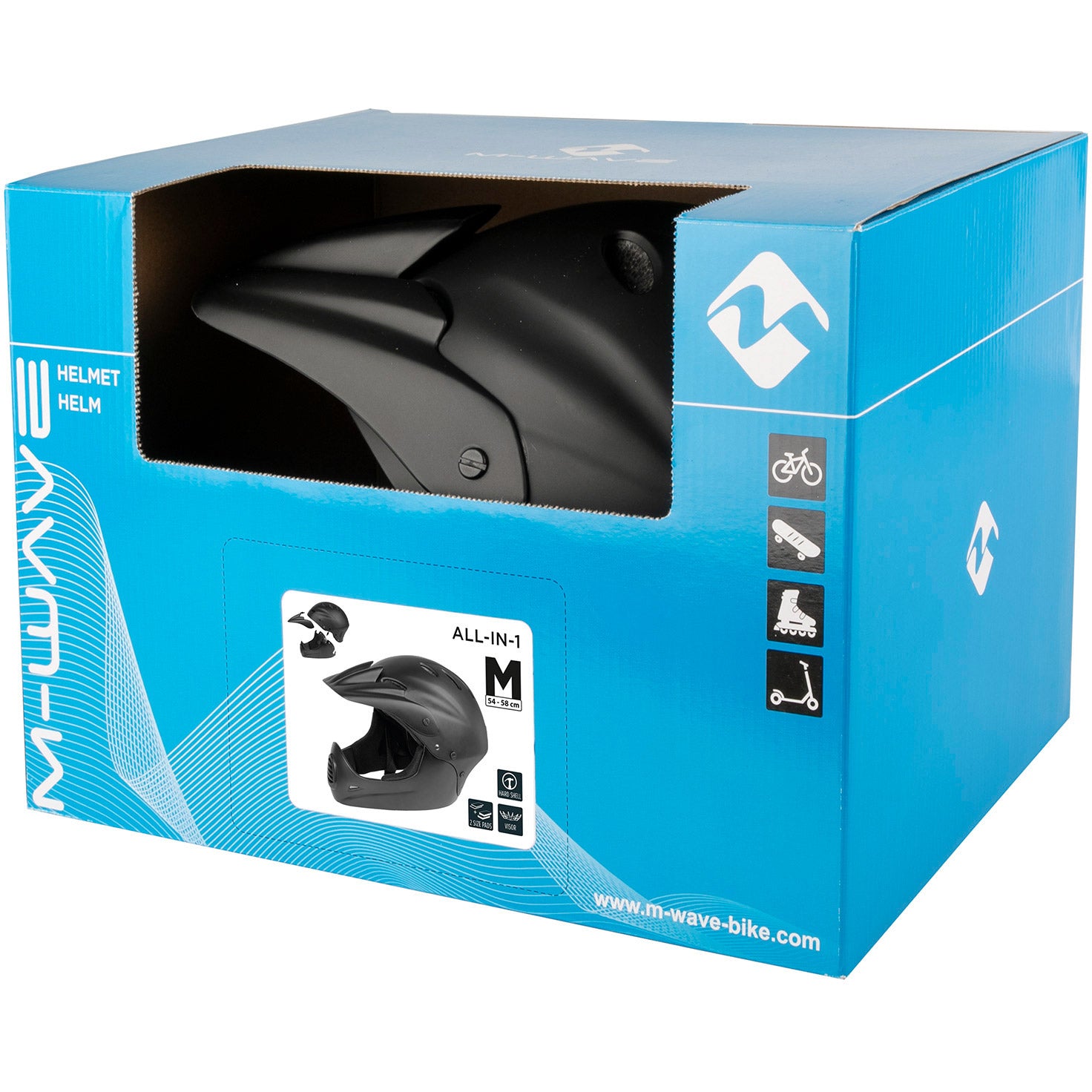 M-wave helm all-in-1 fullface downhill l xl (59-61)