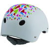 Polisport urban radical fietshelm s 53-55cm triangles wit Goudanje