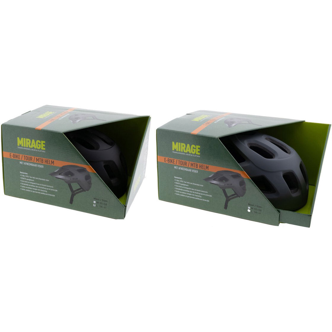 Mirage urban helm e-bike led 55-58cm mat blauw