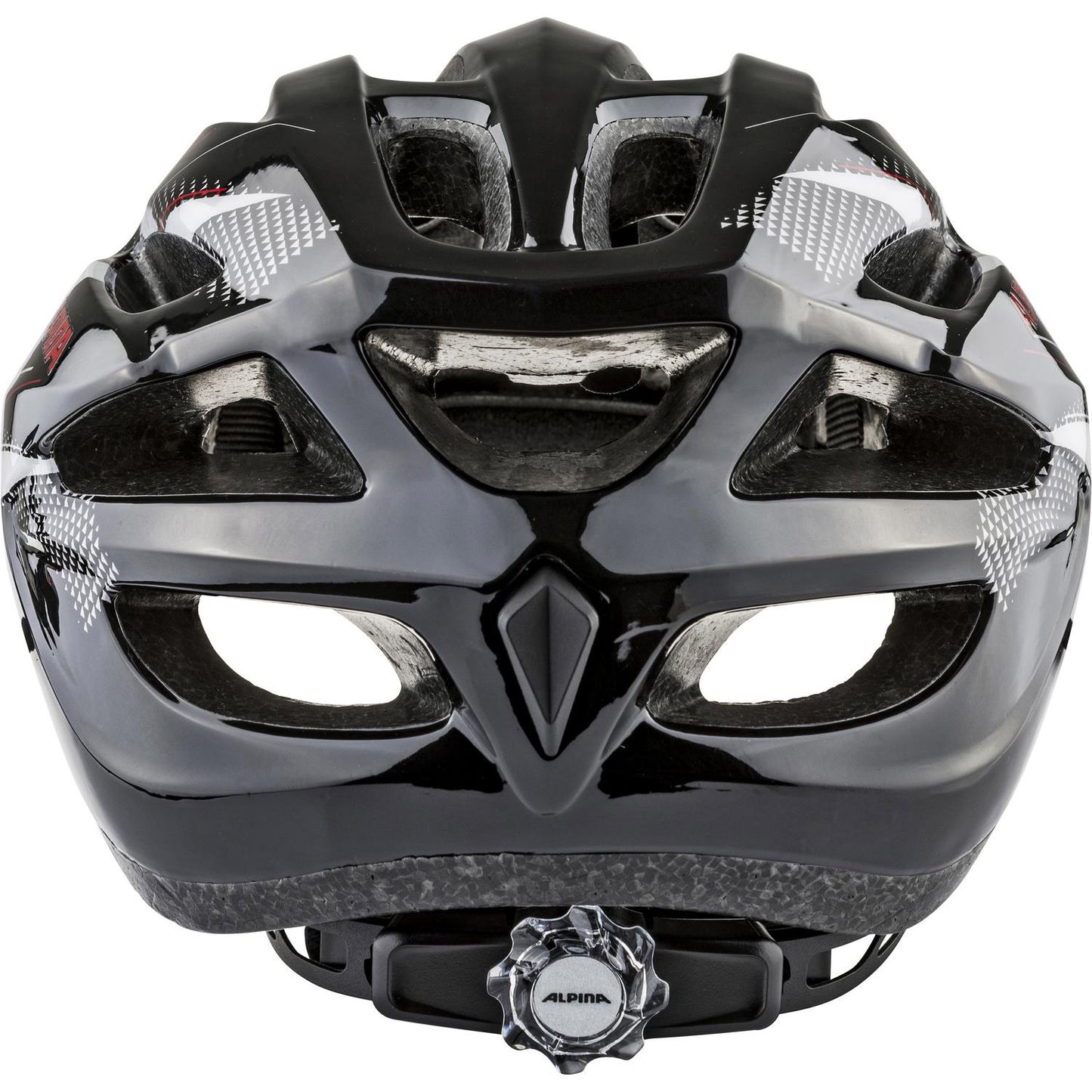 Olympic sportswear alpina sports mtb helm mtb17 54-58 glans zwart wit rood