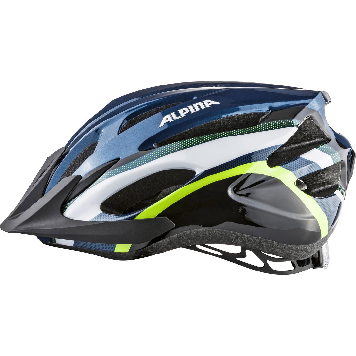 Alpina sports mtb helm mtb17 58-61 glans donkerblauw neon