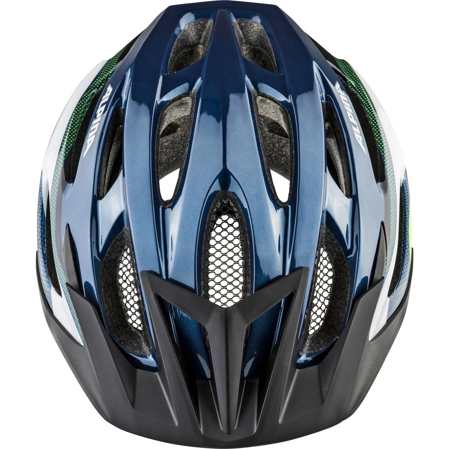 Alpina sports mtb helm mtb17 58-61 glans donkerblauw neon