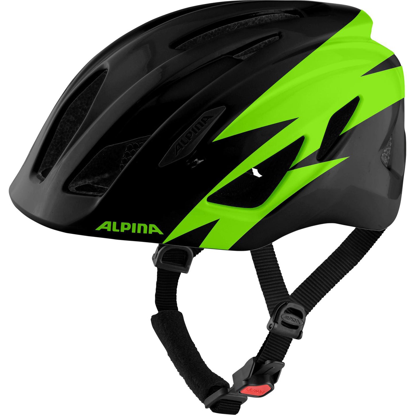 Olympic sportswear sports kinderhelm pico 50-55 glans zwart groen