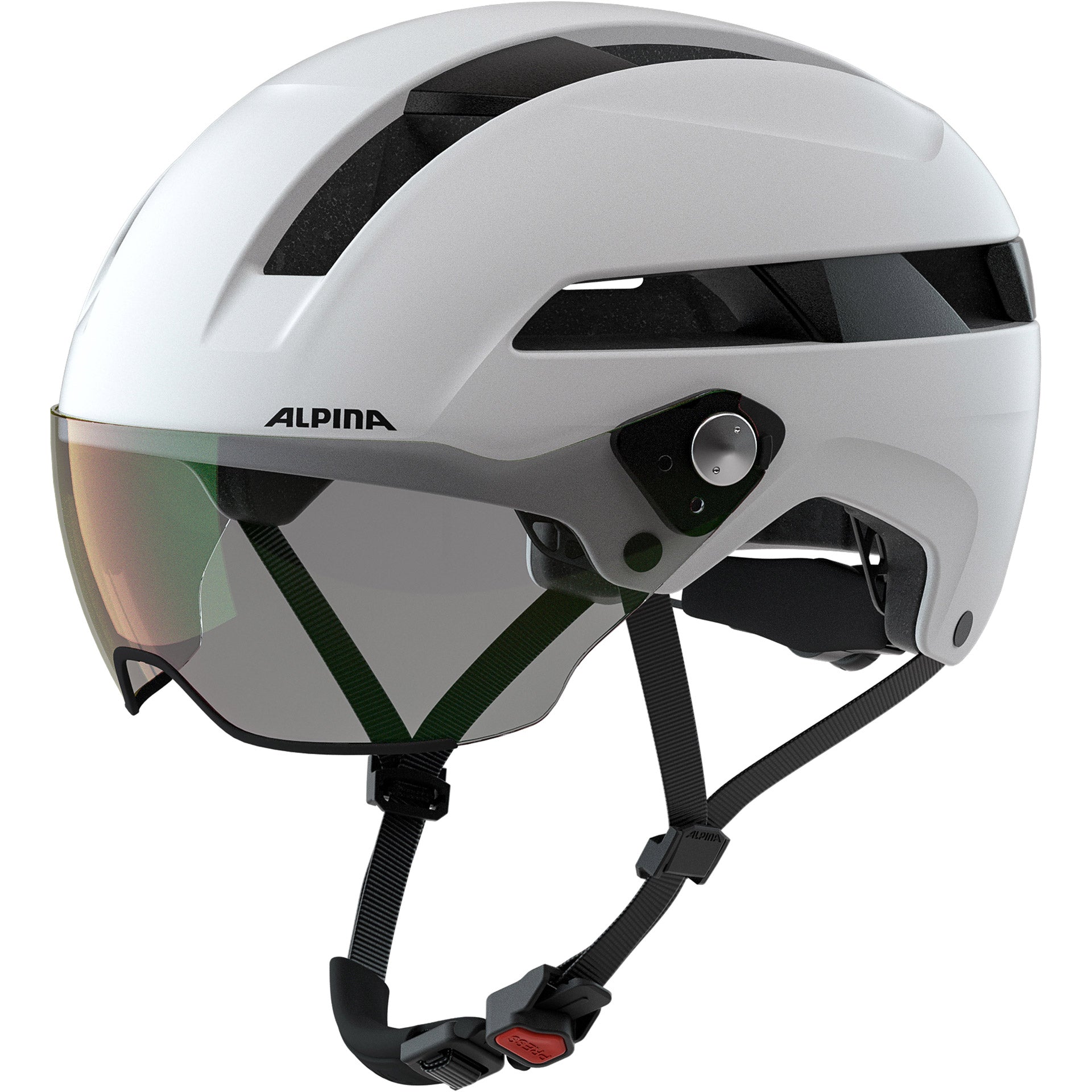Alpina sports urban helm soho visor v 55-59 mat wit