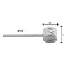 Rem binnenkabel Elvedes 2250mm RVS ø1,5mm T-nippel (op kaart)