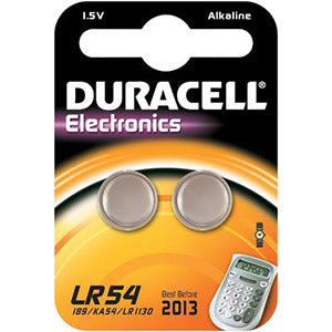Batterij duracell v10ga lr1130 lr54 alkaline 1.5v (per 2)
