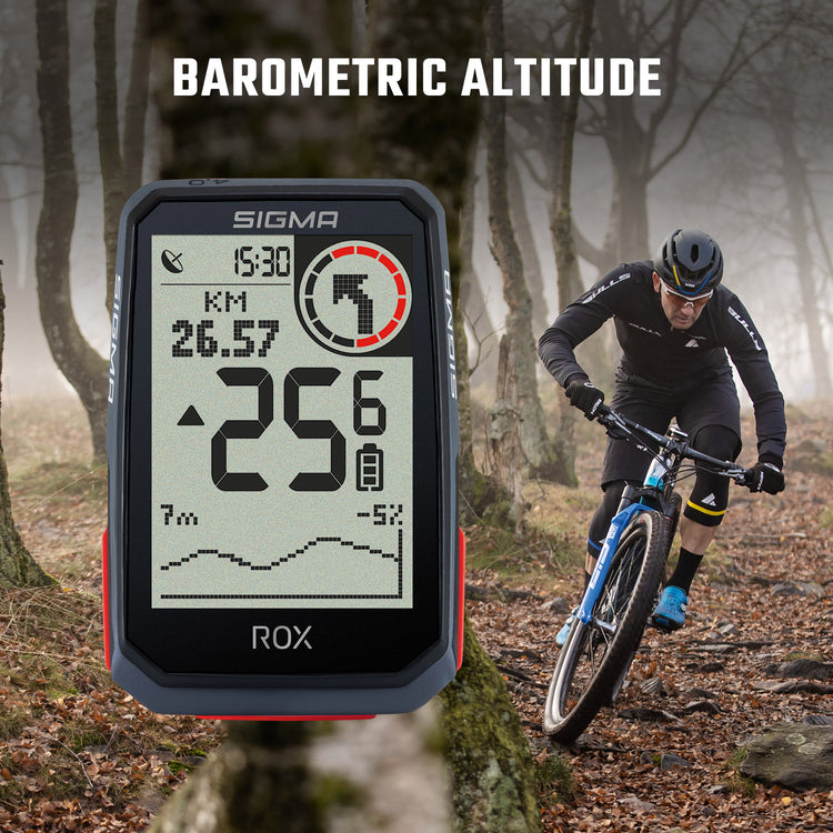 Sigma rox 4.0 gps zw wit standaard stuurhouder + usb-c oplaadkabel