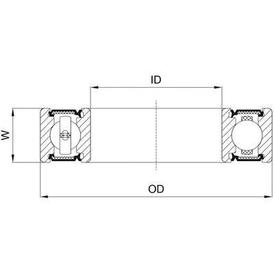 Union kogellager ball bearing cb-083 15x26x7