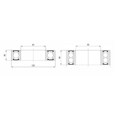 Marwi union kogellager max cb-435 6900v llu 10x22x6