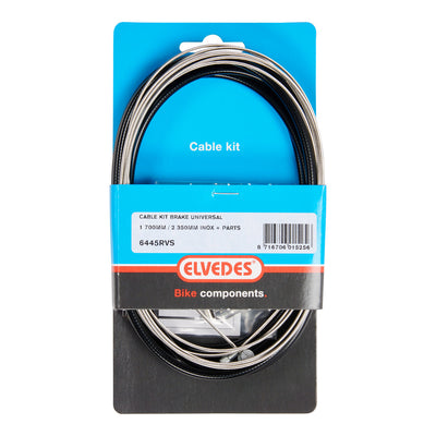 remkabel set universeel 1800 2350 mm zwart zilver