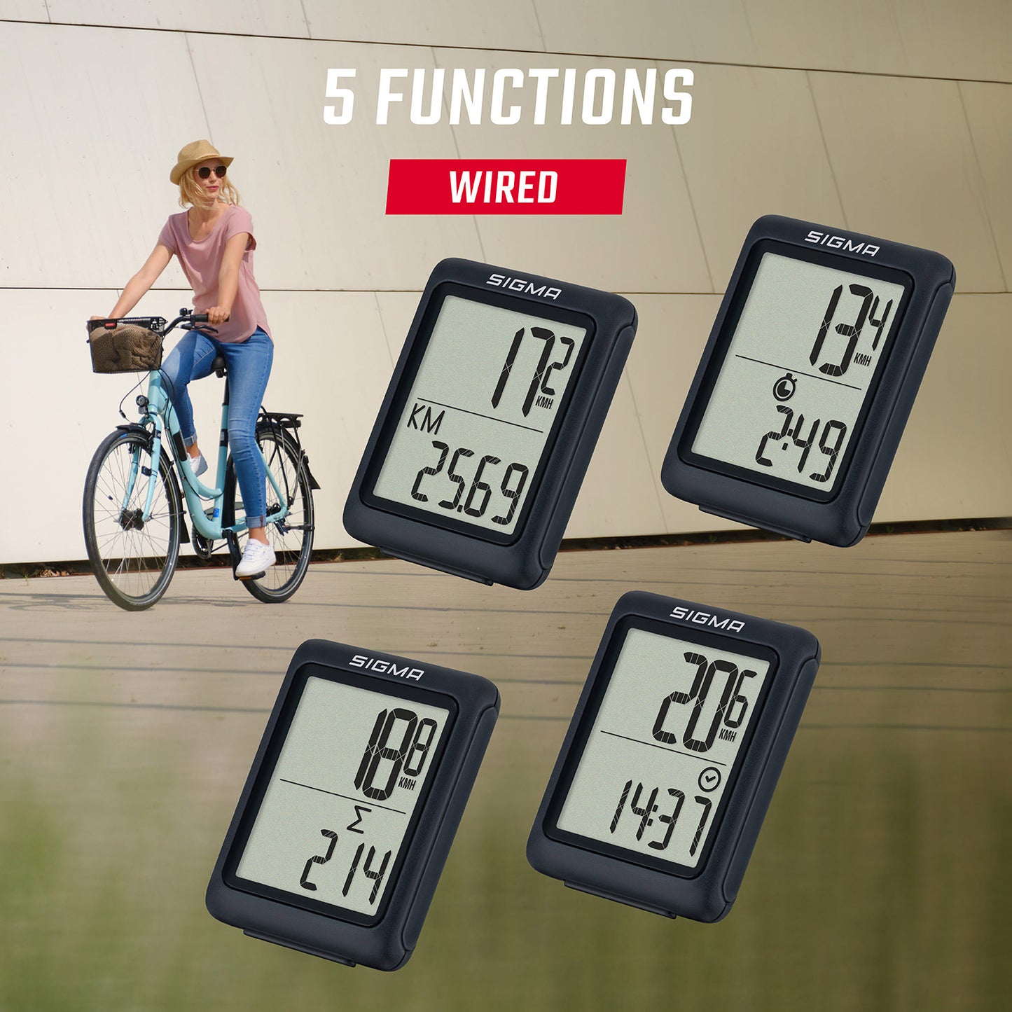 sigma bike computer bc 5.0 wired