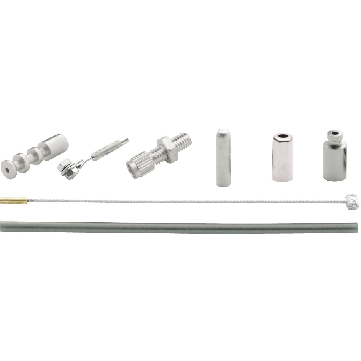 Versnellingskabelset Elvedes 1700 2250 mm universeel Sturmey Archer RVS - zilver (op kaart)