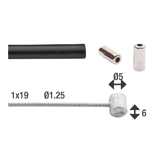 Versnellingskabel hm universeel cpl. 6435