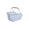 Basil Cento Tech Fiber Nordlicht MIK - fietsmand - achterop - blauwzilver
