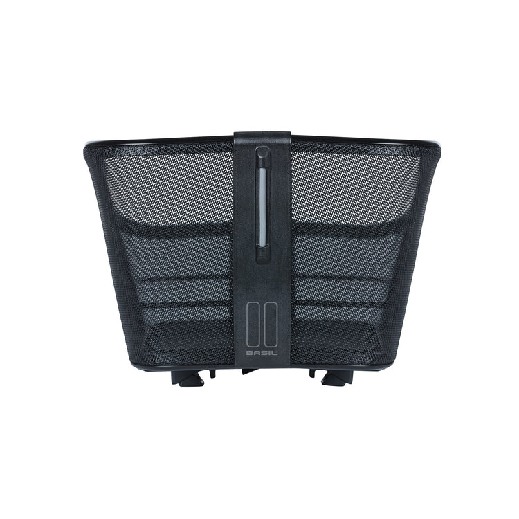 Basil Cento Tech Fiber WSL - fietsmand - achterop - solid zwart