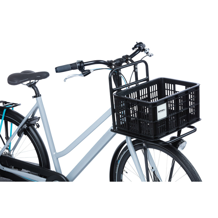 Basil fietskrat S - klein - 17.5 liter - zwart