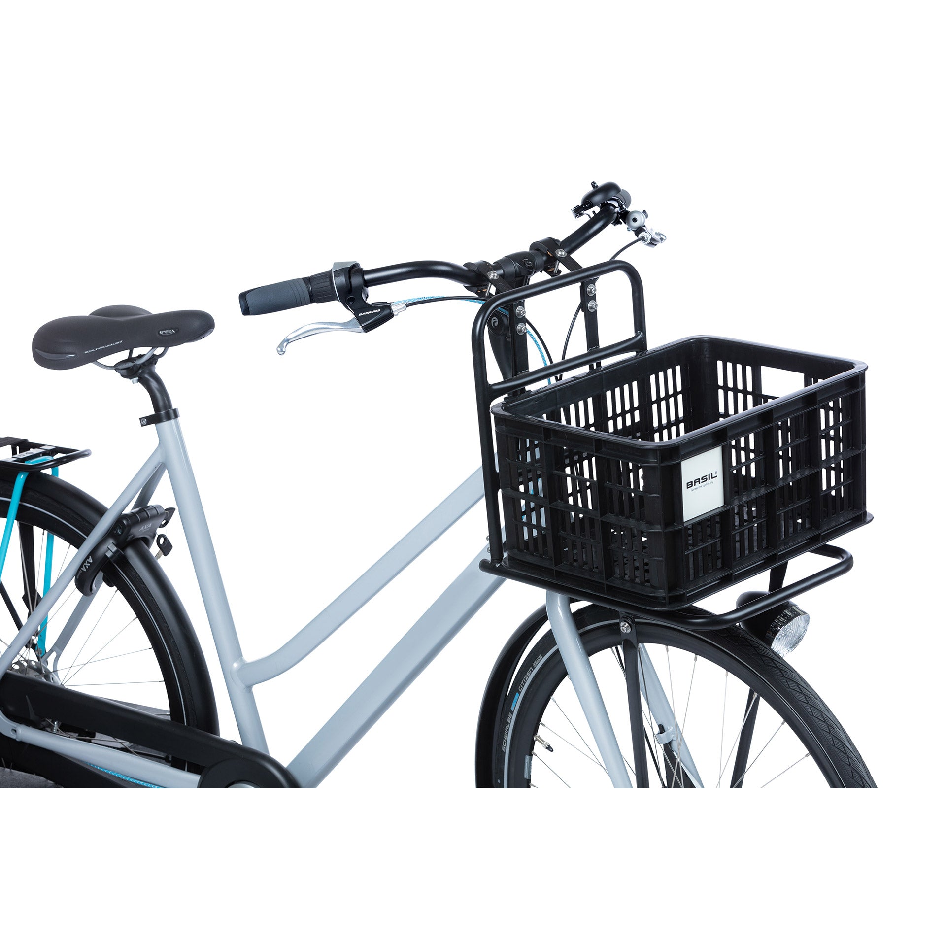 Basil fietskrat S - klein - 17.5 liter - zwart
