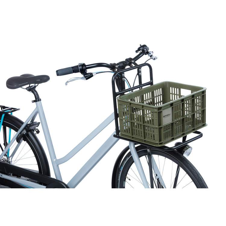 Basil fietskrat S - klein - 17.5 liter - groen
