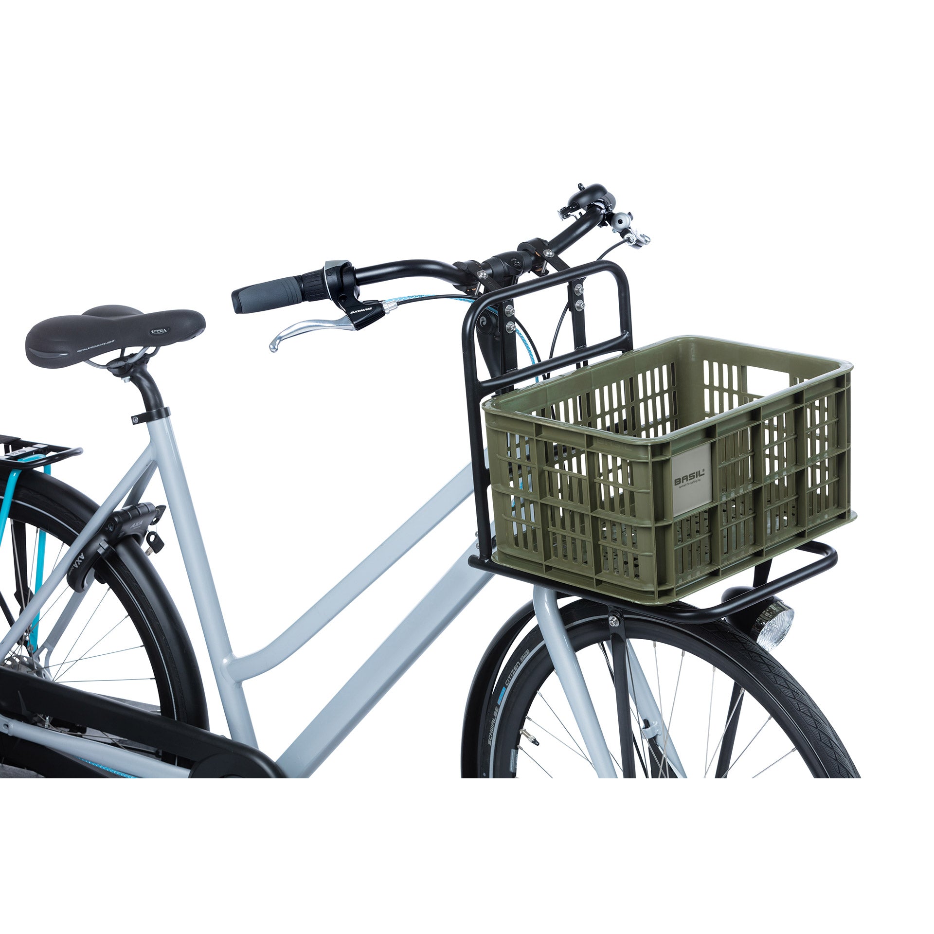 Basil fietskrat S - klein - 17.5 liter - groen
