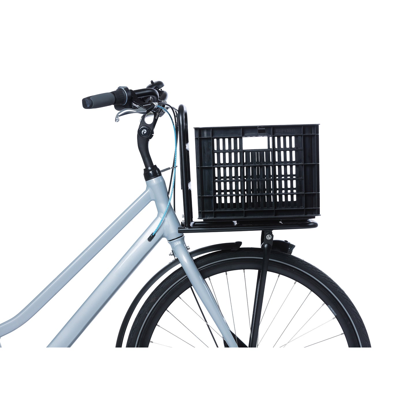 Basil fietskrat M - medium - 29.5 liter - zwart