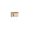 Basil Green Life - rotan fietsmand - medium - voorop natural bruin